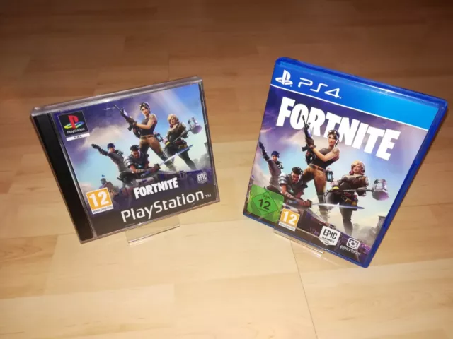 !!! RARE Fortnite Set !!! Inklusive PlayStation 1 Stil Hülle PS4 PlayStation 4 2