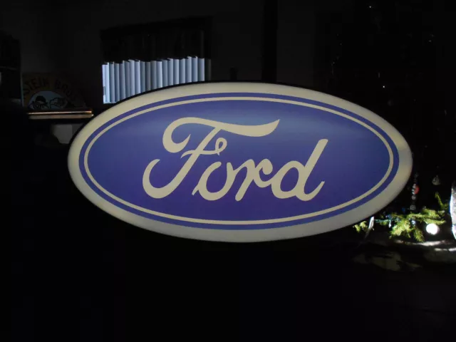 Ford Lighted Oval Sign