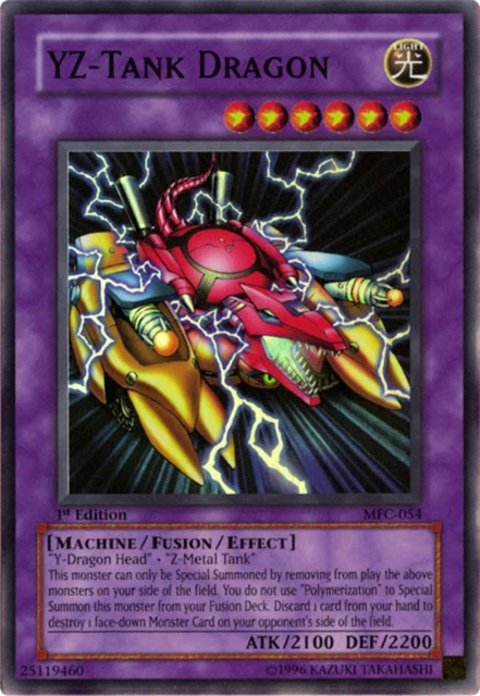 Heavily Played YZ-Tank Dragon - MFC-054 - Super Rare - 1st Edition - YuGiOh