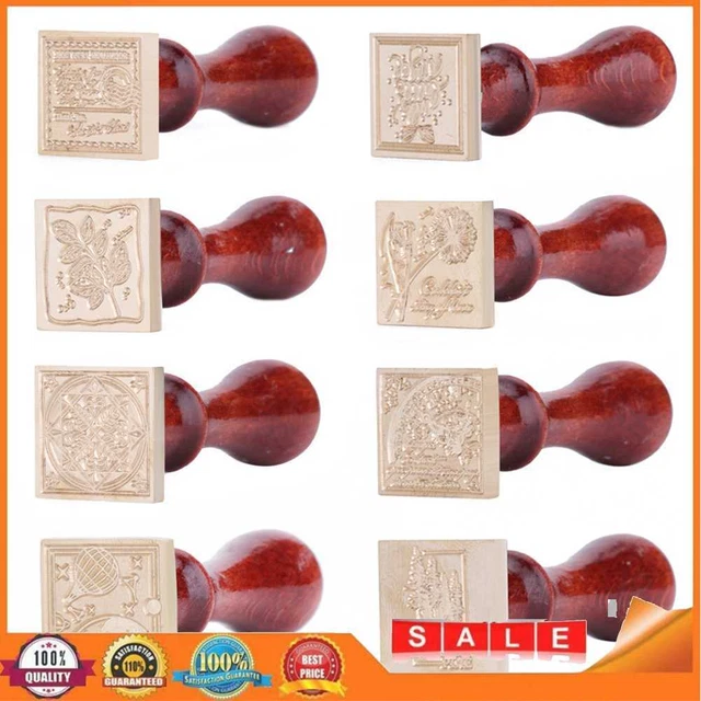 Retro DIY Seal Stamp Scrapbooking Album Envelope Decor Square Sealing Wax Stamp