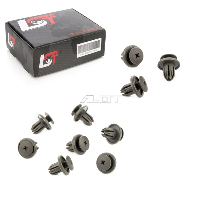 10x Sottoporta Gonna Clip di Fissaggio Grigio per Mini Cooper