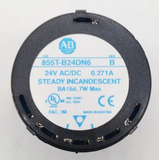 Allen Bradley 855T-B24DN6 24V AC/DC Blue Stack Light