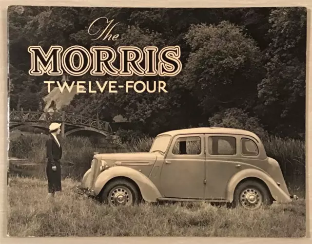 MORRIS TWELVE-FOUR Series III Car Sales Brochure Aug 1937 #5163-9/37/15m