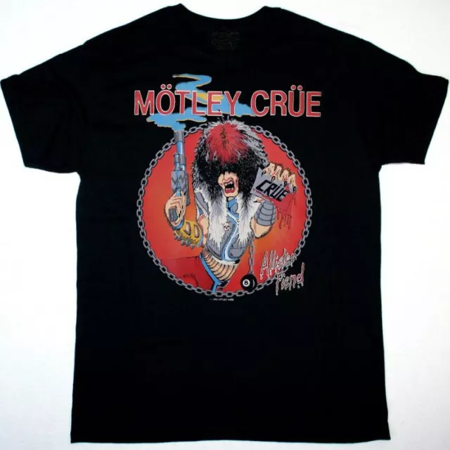 MOTLEY CRUE ALLISTER FIEND Cotton Black All Size Men Women Shirt AB386 MOTLEY CRUE ALLISTER FIEND Cotton Black All Size Men Women Shirt AB386