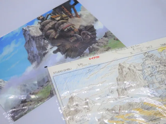 Studio Ghibli Il castello errante di Howl con cartolina Immagine originale...