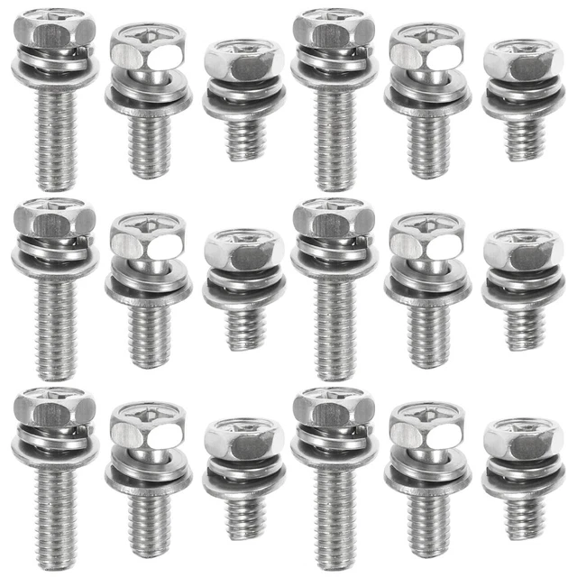 18 pz viti esagonali bullone moto in acciaio inox