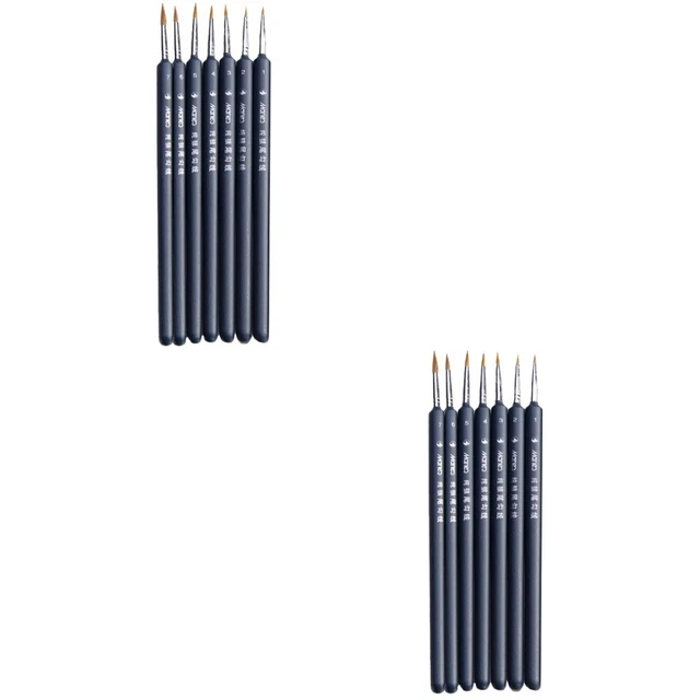 14 piezas Wolf Hair Tip cepillo detalle profesional cepillo detalle fino