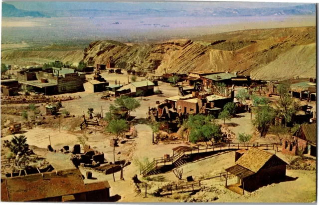 Calico Ghost Town Aerial View CA Vintage Postcard W04
