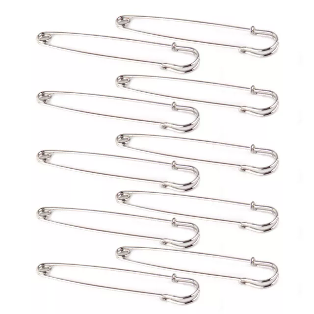 New 10pcs 10cm Large Durable Brooch Safety Pins Kilt Skirts Craft Jewelry Sewing