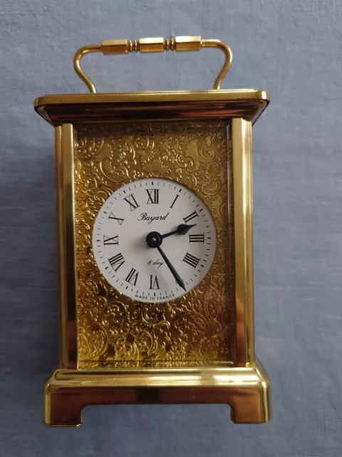 Vintage French Bayard Duverdrey & Bloquel 8 Day Carriage Clock