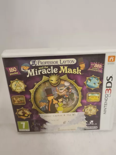 Professor Layton and the Miracle Mask Nintendo 3DS Boxed With Instructions