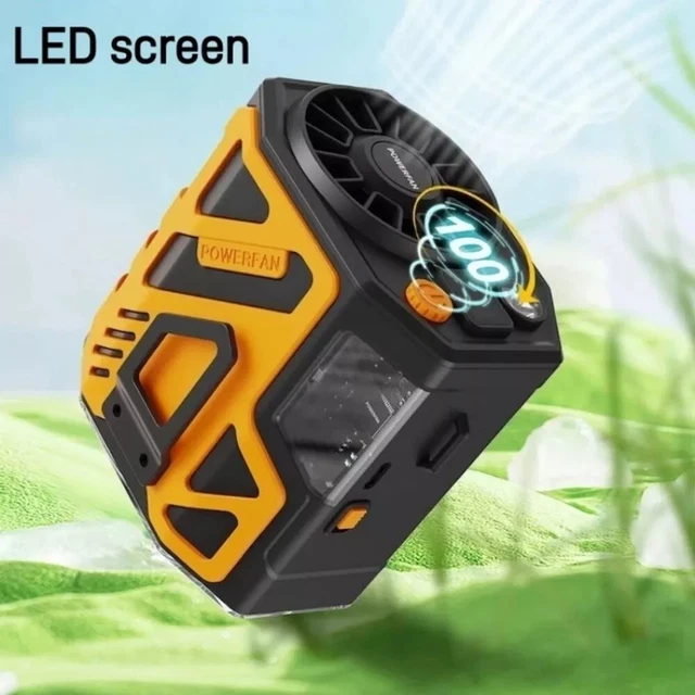 CUSTOMIZABLE AIRFLOW WITH 100 Gear Adjustment Portable Waist Fan for
