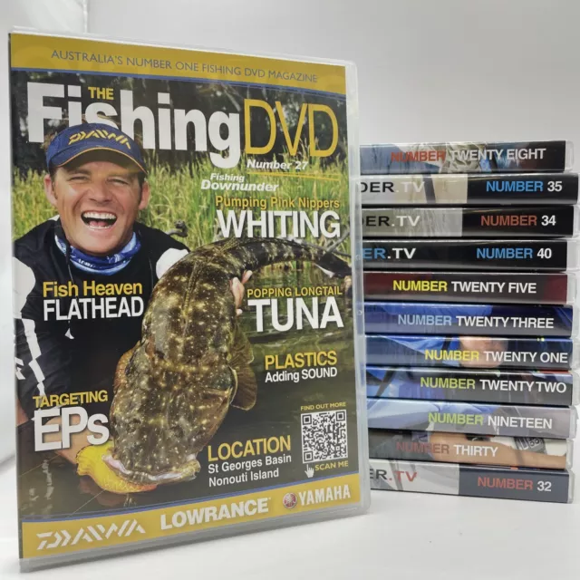 The Fishing DVD, Bulk Lot of 12 , Australia. Great Condition. Free Postage