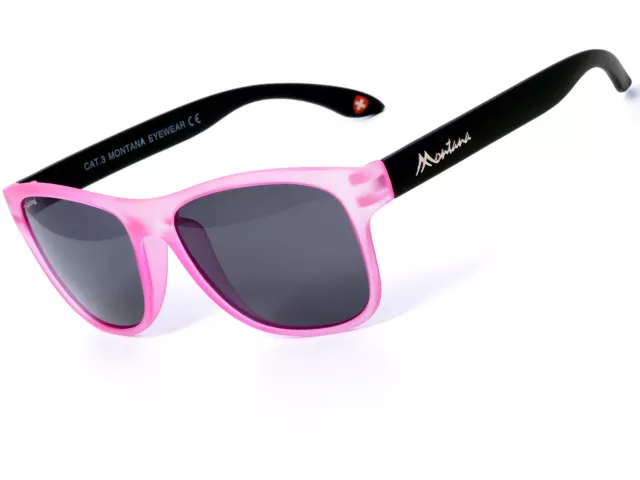 Montana Neon Pink Retro Polarised Sunglasses Designer Mens Womens Wayfare Style