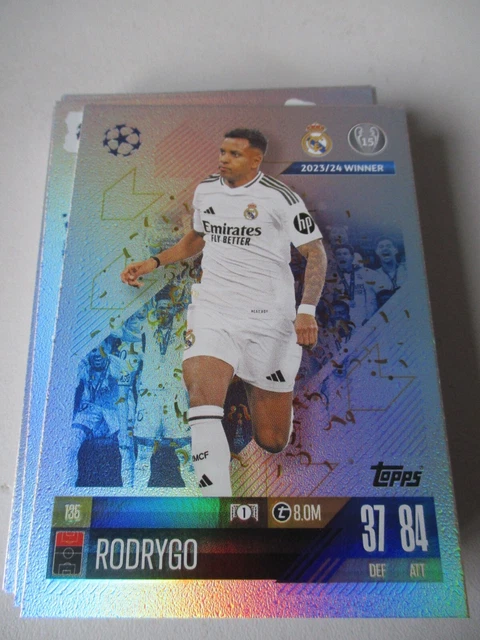 Carte Panini Patch Rodrygo Real Madrid 2023-24 - Immaculée / Near Mint - Collection Football