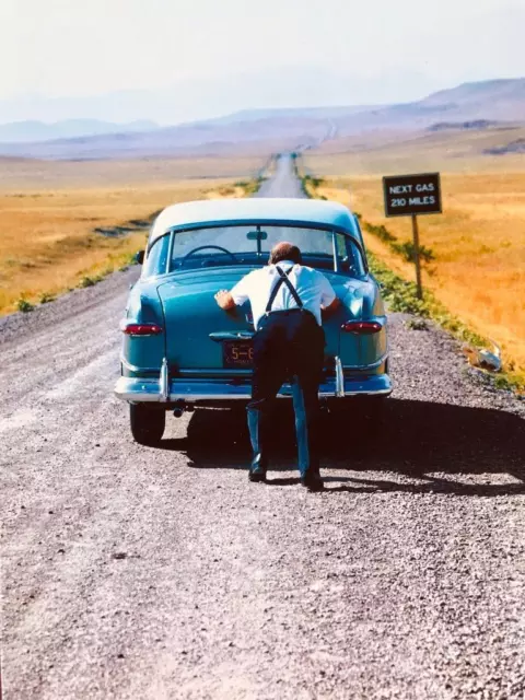 "The Joy is in the Journey" AVANTI Funny Birthday Card MAN PUSHING CAR