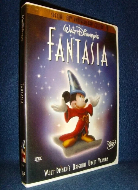 Fantasia (1940) DVD, Disney 60th Anniversary Edition, Original Film, Exc Cond