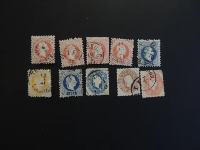 Briefmarken „10x Österreich Kaiserreich teilw. Falz wie abgebildet (5)“ 2