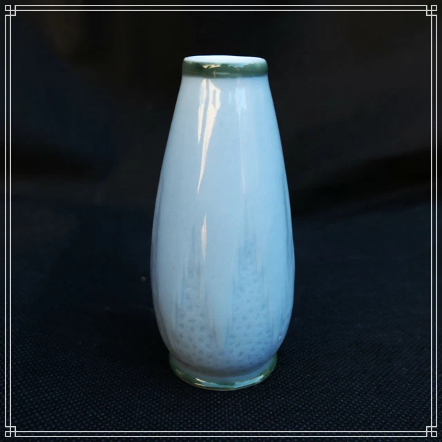 Vase Art Deco En Porcelaine De Limoges Signe "Lf"  Felix Leymarie