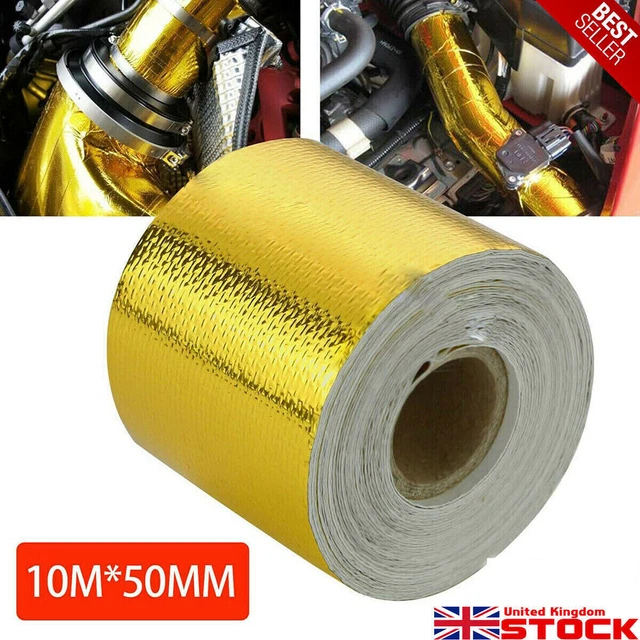Aluminum Foil Tape Reflective High Temperature Gold Roll Adhesive Heat Shield Wrap Tape Engine
