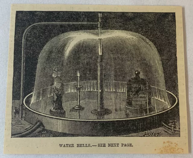 1885 Revista Grabado ~ Agua Campanas
