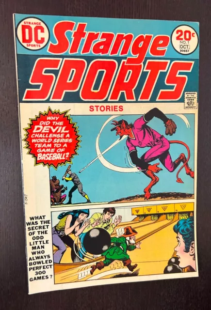 STRANGE SPORTS STORIES #1 (DC Comics 1973) -- Bronze Age Superheroes -- VF