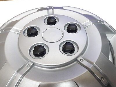 15" To Fit Fiat Ducato Wheel Covers Deep Dish Trims Hub Caps Domed Black Caps 3