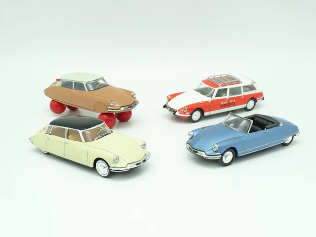 Norev - UH  1/43 - Lot de 4 Citroen DS