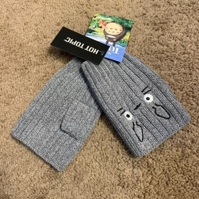 Studio Ghibli My Neighbor Totoro Face Knit Fingerless Gloves (Her Universe)