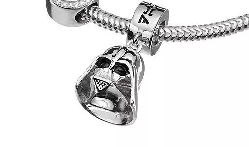 New Authentic Disney Solid Sterling Silver Darth Vader Star Wars Bead Charm