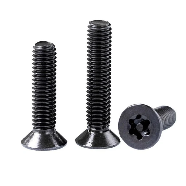 Connecteurs Rivet écrou Borgne M3 à M8 En Acier Inox 304 - Tête Plate Hexagonale Noire - Lot De 6 Pièces (M8, 15 Mm)