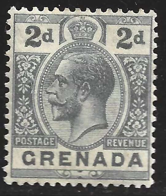 Grenada, Scott #96, 2p King George V, Wmk 4, MH