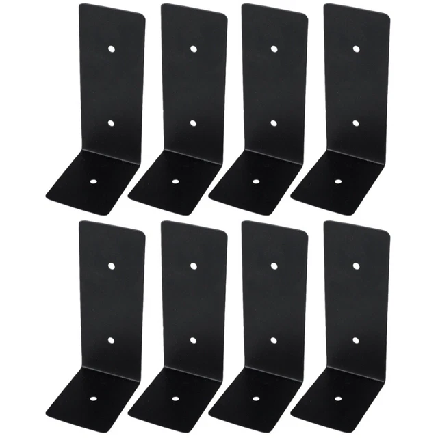 8 Pcs Iron Baffle Stand Shelves L Brackets Heavy Duty Right Angle