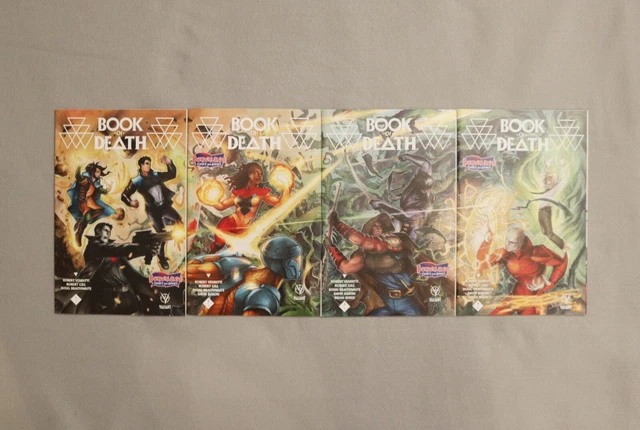 Book of Death 1 2 3 4 SET Borderlands Connecting Covers NM Valiant Variant RARE