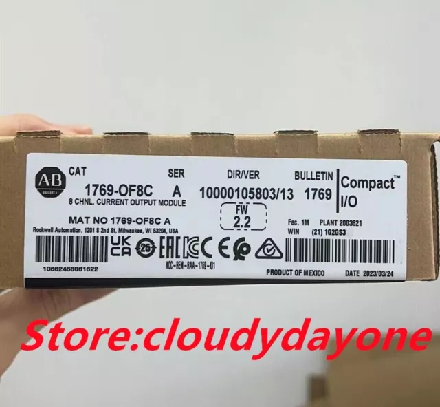New Factory Sealed AB 1769-OF8C SER A CompactLogix 8 Pt A/O Current Module