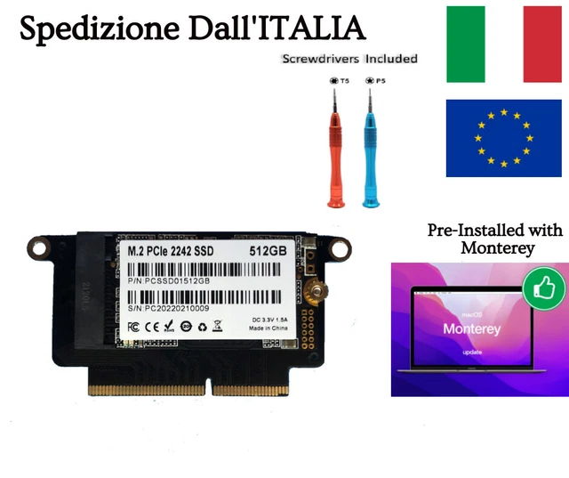 512GB SSD for 2016 2017 Apple MacBook Pro no touch bar A1708 EMC 2978 EMC 3164