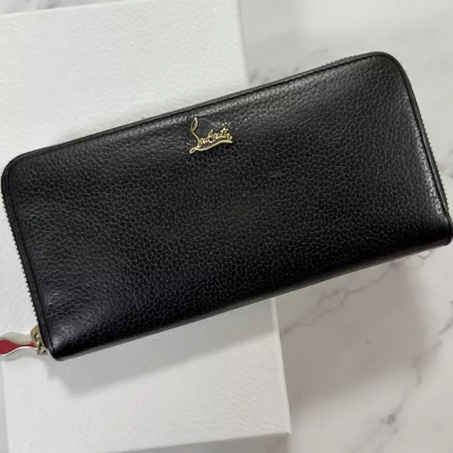 Christian Louboutin Paloma Panettone Long Wallet Black Used JPN