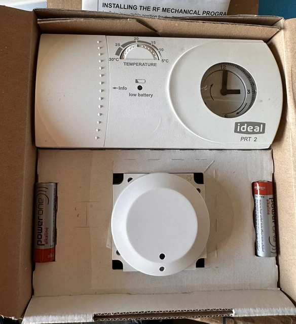 IDEAL 207678 RF Mechanical Programmable Room Thermostat Kit 24 Hour PRT 2 RF £74.99 PicClick UK