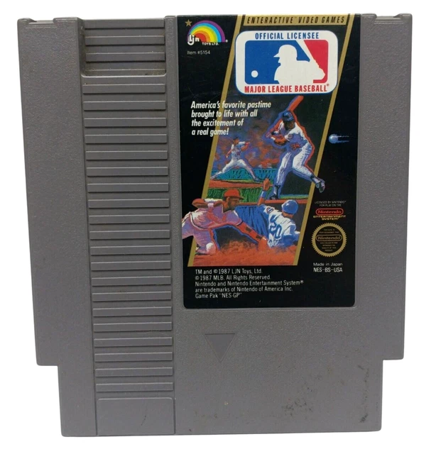 Nintendo NES 1987 Major League Baseball MLB LJN Sports, good condition!