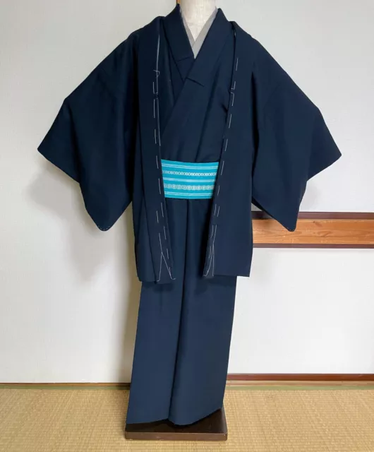 Vintage Japanese Mens Kimono set - Antique Japanese Kimono and Haori