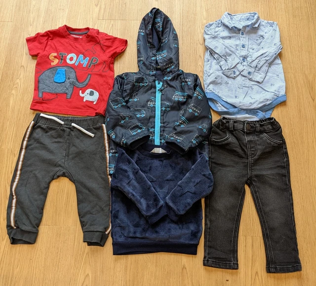 Baby Boys Toddler Autumn Winter Clothing Bundle Age 9-12 Months Jumper Jacket ..