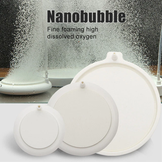 Fish Tank Round Air Disk Stone Bubble Diffuser Aquarium Oxygen Air Bubbler Pump