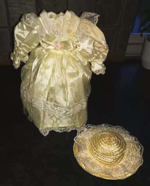 Beautiful Bridesmaid Dress & Hat for Barbie Doll Handmade by Dressmaker BrandNew