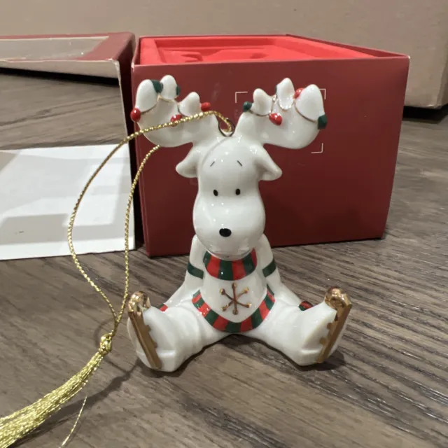 Lenox Ornament Moosecapades With Box