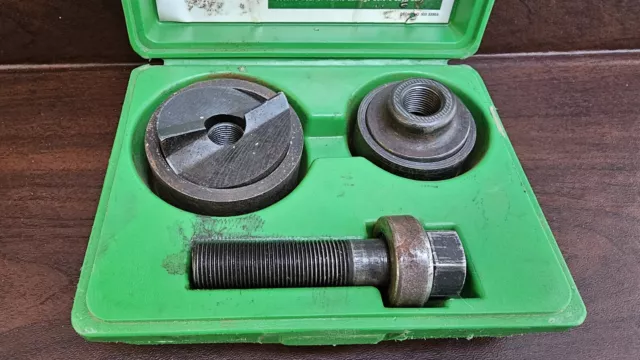 Greenlee 737BB 2" & 1 -1/2" Bearing Knock Out Punch Set w/ Case