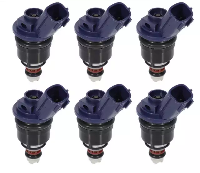 6 Fuel Injectors for NISSAN Z32 300ZX 10/94+ VG30DETT 370cc FAIRLADY Z 375cc 6 Fuel Injectors for NISSAN Z32 300ZX 10/94+ VG30DETT 370cc FAIRLADY Z 375cc