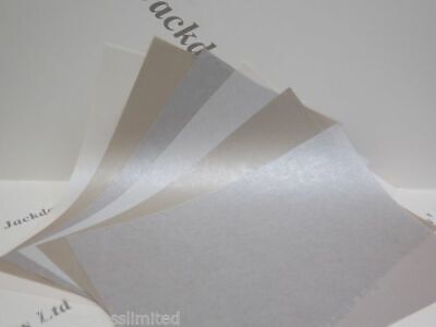 Vellum Parchment Translucent Pearlescent Shimmer Paper 235gsm 10 x A4 Pale Ivory AM810 