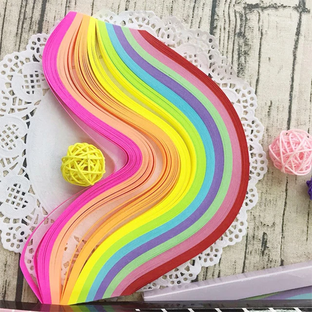 500 piezas tiras de papel estrella origami de doble cara hágalo usted mismo tira plegable de papel artesanal