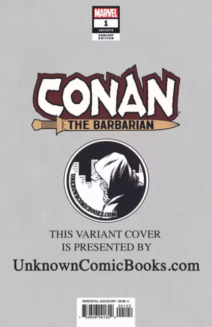 Conan The Barbarian #1 Unknown Comic Books Exclusive Virgin Campbell 1/2/2019 2