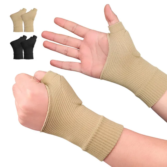 2Pcs Carpal Tunnel Thumb Hand Wrist Brace Support Arthritis Compression Band-wf